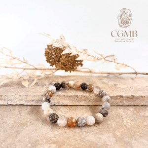 Bracelet en Agate fleur de bambou
