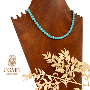 Collier en Howlite bleue