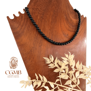 Collier en Obsidienne Noire