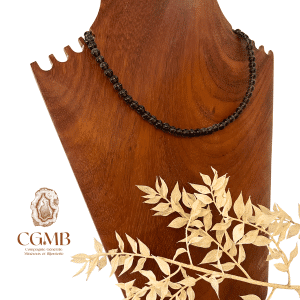 Collier en Quartz Fumé