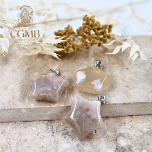 Pendentif étoile en Agate fleur de cerisier