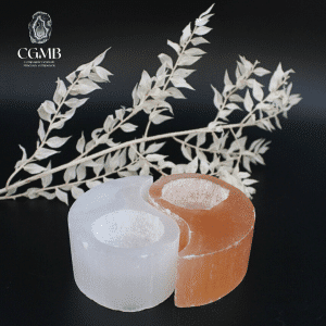 Bougeoir Yin Yang en Gypse