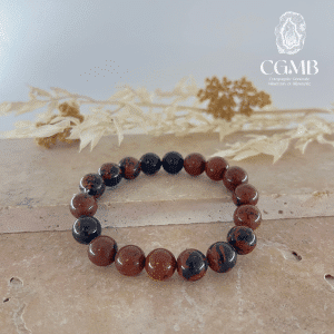 Bracelet en Obsidienne Acajou