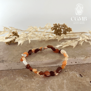 Bracelet en Opale de feu (perle en grains)