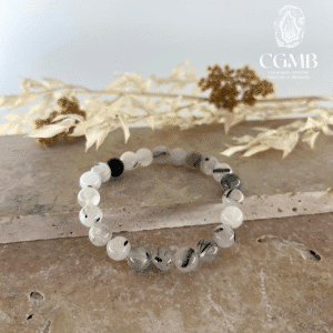 Bracelet en Quartz inclusions tourmaline