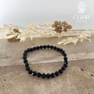 Bracelet en spinelle noire