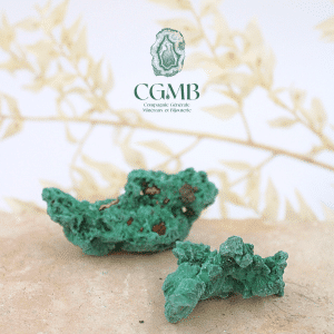 Malachite fibreuse brute