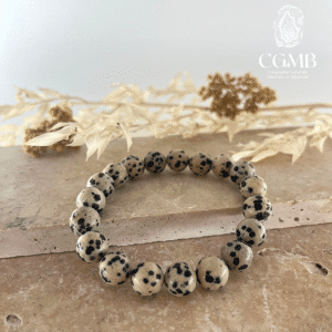 Bracelet en Jaspe Dalmatien