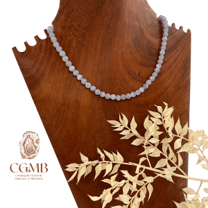 Collier en Calcedoine