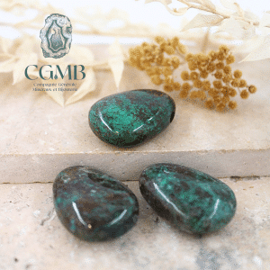 Pendentif percé en Chrysocolle