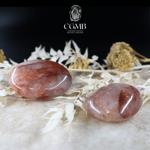 Galet en Quartz Hematoide