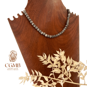 Collier en Jaspe black picasso