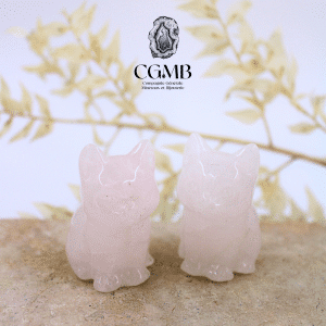 Chat en Quartz rose