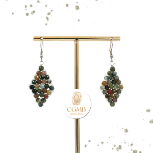 Boucle d'oreille Losange